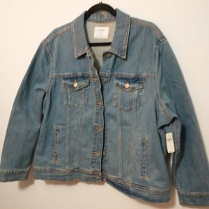 Old Navy Plus Jean Jacket XXL Medium Wash